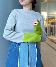 LEPSIM | 12ゲージ配色リブハイネックプルオーバー　990510(ニット/セーター)