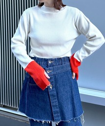 LEPSIM | 12ゲージ配色リブハイネックプルオーバー 990510(ニット/セーター)