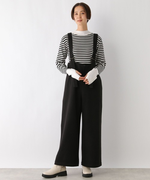 LEPSIM（レプシィム）の「12ゲージ配色リブハイネックプルオーバー　990510（ニット/セーター・レディース・ブラック/グレー/ブルー/ホワイト×ブラック/ホワイト・FREE）」の16枚目の写真