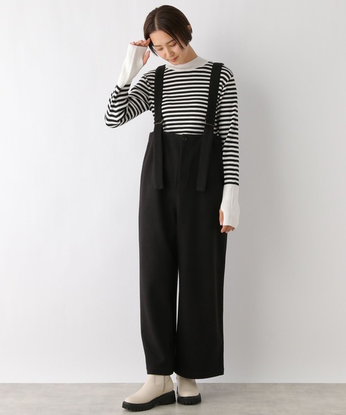 LEPSIM（レプシィム）の「12ゲージ配色リブハイネックプルオーバー　990510（ニット/セーター・レディース・ブラック/グレー/ブルー/ホワイト×ブラック/ホワイト・FREE）」の17枚目の写真