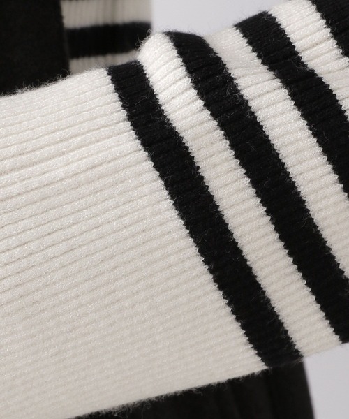 LEPSIM（レプシィム）の「12ゲージ配色リブハイネックプルオーバー　990510（ニット/セーター・レディース・ブラック/グレー/ブルー/ホワイト×ブラック/ホワイト・FREE）」の11枚目の写真