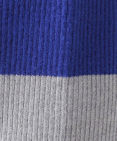 LEPSIM（レプシィム）の「12ゲージ配色リブハイネックプルオーバー　990510（ニット/セーター・レディース・ブラック/グレー/ブルー/ホワイト×ブラック/ホワイト・FREE）」の14枚目の写真