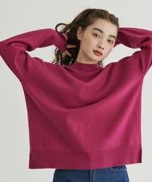 【WEB限定】モックネックニットプルオーバー