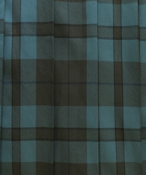 etoll.（エトル）の「チェック柄タックプリーツロングスカート（スカート・レディース・ネイビー/グリーン・M）」の21枚目の写真