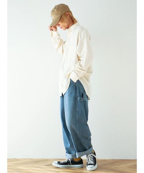 CRAFT STANDARD BOUTIQUE(クラフトスタンダードブティック)の「T/Rバンドカラーシャツ(シャツ/ブラウス・メンズ・ブラック/チャコールグレー/アイボリー/グレイッシュベージュ・M/L/XL)」の10枚目の写真