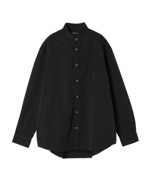 CRAFT STANDARD BOUTIQUE(クラフトスタンダードブティック)の「T/Rバンドカラーシャツ(シャツ/ブラウス・メンズ・ブラック/チャコールグレー/アイボリー/グレイッシュベージュ・M/L/XL)」の1枚目の写真
