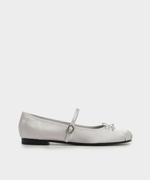 新作 Charles & Keith シルバー バレエシューズ 37 バレエシューズ(レディース) - シルバー | CHARLES & KEITH