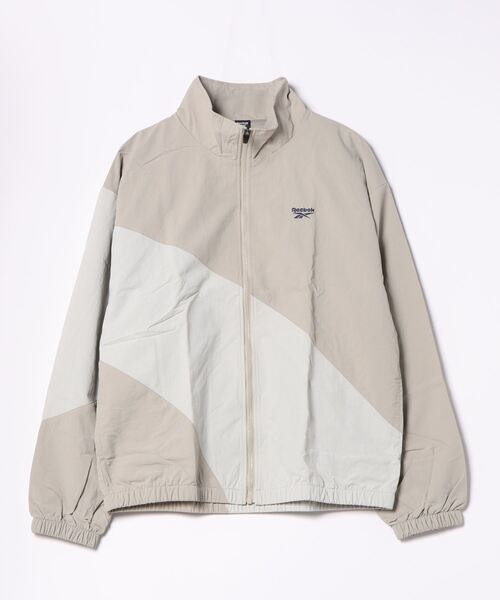Reebok(リーボック)の「【Reebok/リーボック】ナイロンスラッシュカッティングJK/スタンドカラーブルゾン(ブルゾン・メンズ・ライトグレー/ベージュ/ネイビー・MEDIUM/LARGE/X-LARGE/SMALL)」の2枚目の写真