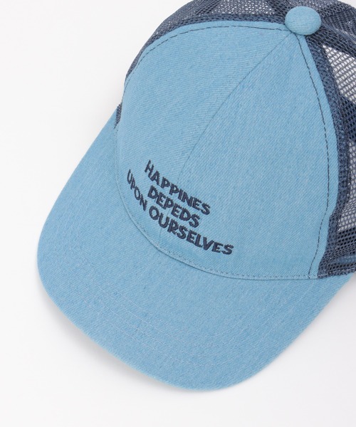 ikka（イッカ）の「刺繍ロゴメッシュキャップ（キャップ・キッズ・チャコールグレー/ベージュ/ブルー・FREE）」の9枚目の写真