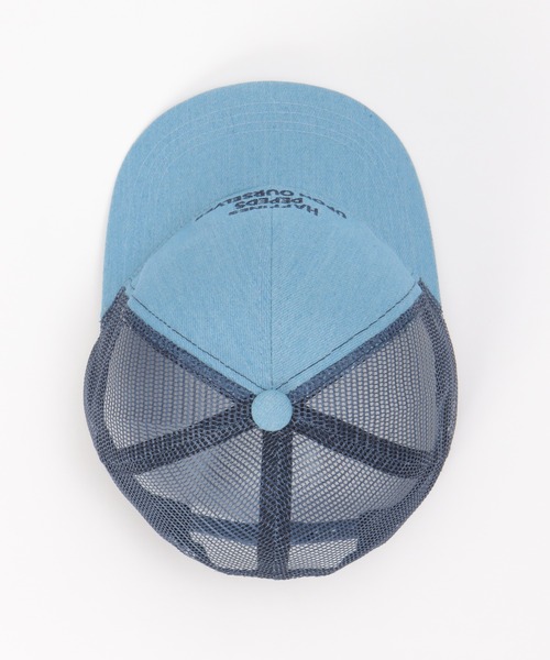 ikka（イッカ）の「刺繍ロゴメッシュキャップ（キャップ・キッズ・チャコールグレー/ベージュ/ブルー・FREE）」の4枚目の写真