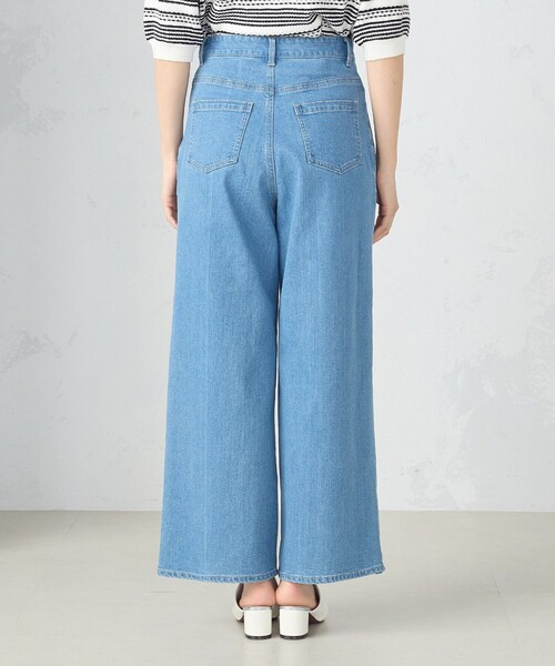 COMME CA ISM（コムサイズム）の「デニム　ワイドパンツ / セットアップ対応（デニムパンツ・レディース・ブルー/インディゴブルー・SMALL/MEDIUM/LARGE）」の14枚目の写真