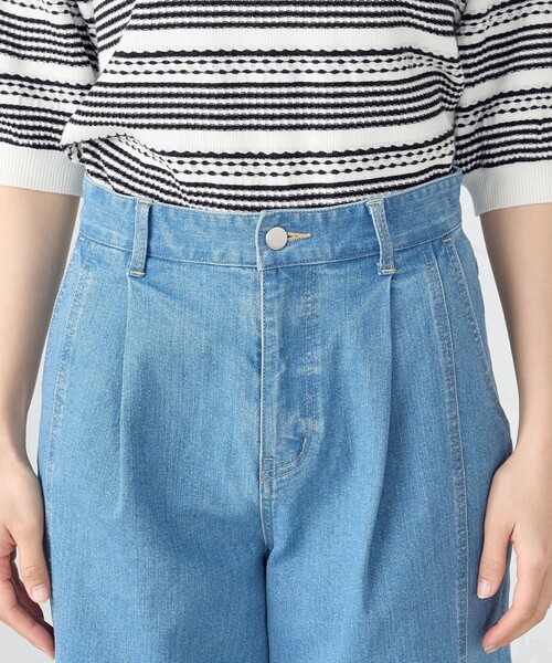 COMME CA ISM（コムサイズム）の「デニム　ワイドパンツ / セットアップ対応（デニムパンツ・レディース・ブルー/インディゴブルー・SMALL/MEDIUM/LARGE）」の15枚目の写真