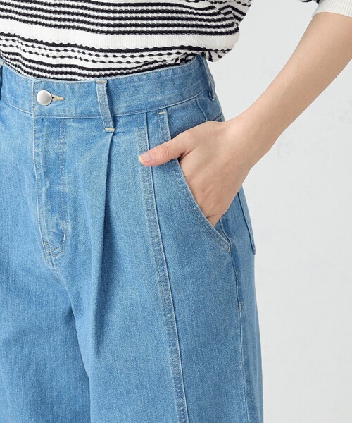COMME CA ISM（コムサイズム）の「デニム　ワイドパンツ / セットアップ対応（デニムパンツ・レディース・ブルー/インディゴブルー・SMALL/MEDIUM/LARGE）」の17枚目の写真