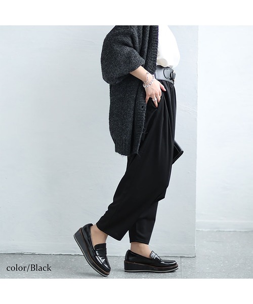 GOLDJAPAN(ゴールドジャパン)の「ストレッチサルエルパンツ【大きいサイズ対応】(その他パンツ・レディース・ブラック/カーキ・4L~5L/LL~3L)」の10枚目の写真