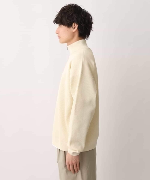 a.v.v（アーヴェヴェ）の「【大人カジュアル】ハーフジップニット（ニット/セーター・メンズ・アイボリー/チャコールグレー・46/48）」の14枚目の写真