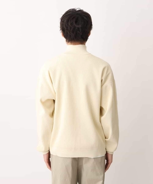 a.v.v（アーヴェヴェ）の「【大人カジュアル】ハーフジップニット（ニット/セーター・メンズ・アイボリー/チャコールグレー・46/48）」の15枚目の写真