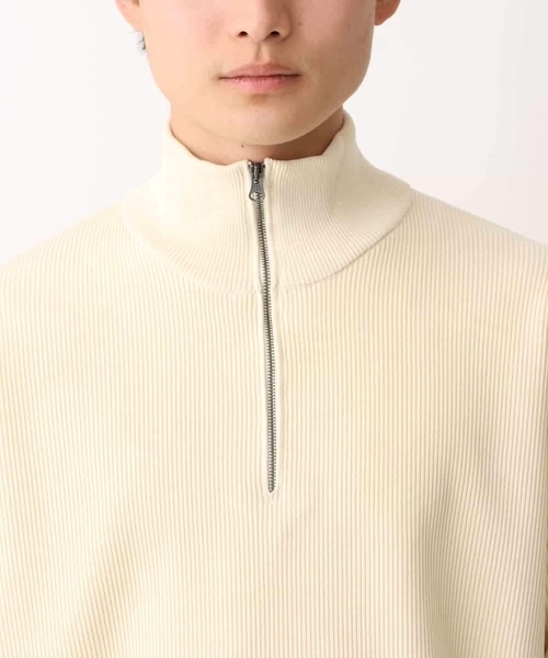 a.v.v（アーヴェヴェ）の「【大人カジュアル】ハーフジップニット（ニット/セーター・メンズ・アイボリー/チャコールグレー・46/48）」の16枚目の写真