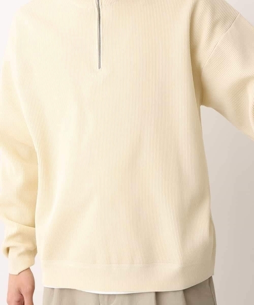 a.v.v（アーヴェヴェ）の「【大人カジュアル】ハーフジップニット（ニット/セーター・メンズ・アイボリー/チャコールグレー・46/48）」の18枚目の写真