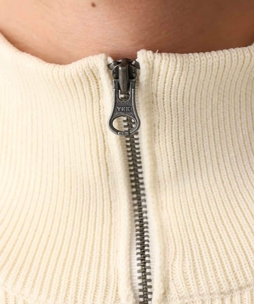 a.v.v（アーヴェヴェ）の「【大人カジュアル】ハーフジップニット（ニット/セーター・メンズ・アイボリー/チャコールグレー・46/48）」の20枚目の写真