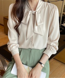 LAUTRE COTE（ロウトレコウト）の「リボンブラウスシャツ（シャツ/ブラウス）」