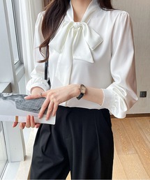 LAUTRE COTE（ロウトレコウト）の「リボンブラウスシャツ（シャツ/ブラウス）」