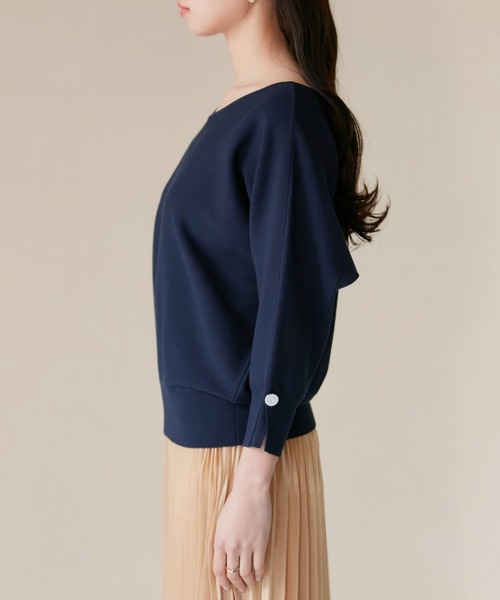 VIS（ビス）の「【前後2WAY】ドルマン七分袖ニットプルオーバー（ニット/セーター・レディース・オフホワイト/グリーン系その他/ブルー系その他/ベージュ系その他3・FREE）」の21枚目の写真