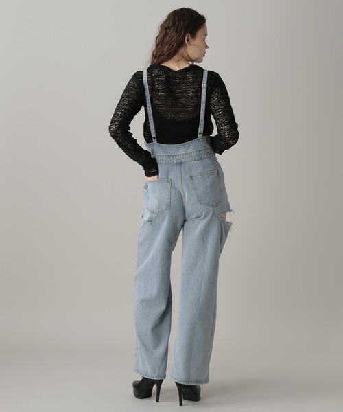 FOREVER 21(フォーエバー トゥエンティーワン)の「【2024SS】サイドカットサロペット(サロペット/オーバーオール・レディース・ブラック/ライトブルー・SMALL/MEDIUM)」の7枚目の写真