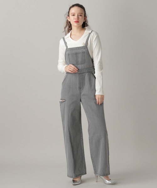 FOREVER 21(フォーエバー トゥエンティーワン)の「【2024SS】サイドカットサロペット(サロペット/オーバーオール・レディース・ブラック/ライトブルー・SMALL/MEDIUM)」の9枚目の写真