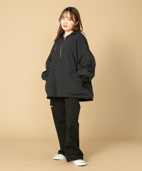 OUTDOOR PRODUCTS(アウトドアプロダクツ)の「【OUTDOOR PRODUCTS/アウトドアプロダクツ】ナイロンアノラックパーカー(ナイロンジャケット・レディース・オフホワイト/カーキ/ブラック・FREE)」の8枚目の写真