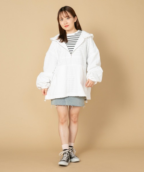 OUTDOOR PRODUCTS(アウトドアプロダクツ)の「【OUTDOOR PRODUCTS/アウトドアプロダクツ】ナイロンアノラックパーカー(ナイロンジャケット・レディース・オフホワイト/カーキ/ブラック・FREE)」の19枚目の写真