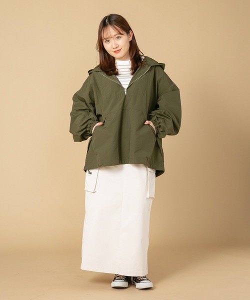 OUTDOOR PRODUCTS(アウトドアプロダクツ)の「【OUTDOOR PRODUCTS/アウトドアプロダクツ】ナイロンアノラックパーカー(ナイロンジャケット・レディース・オフホワイト/カーキ/ブラック・FREE)」の17枚目の写真