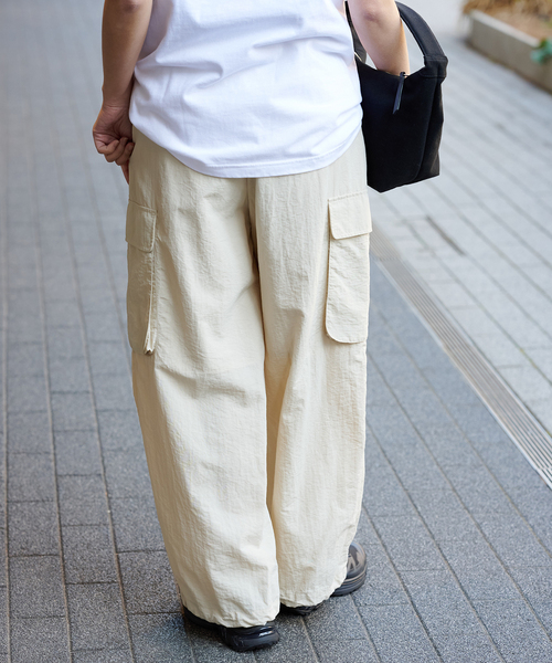 JOURNAL STANDARD（ジャーナルスタンダード）の「タスランウェザーユーティリティーパンツ（カーゴパンツ・レディース・ブラック/ピンク/アイボリー・36/38）」の18枚目の写真