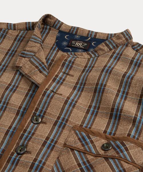 RRL ダブルアールエルシャツワンピース ドレス　Lサイズ相当 RRL（ダブル アール エル）の「チェック コットン ジャスペ