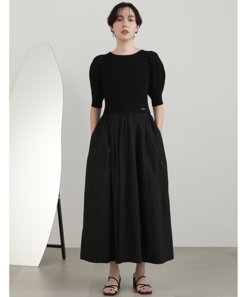 JILL STUART ニットドッキングタックワンピース JILL STUART（ジルスチュアート）の「◇ニットドッキングタック