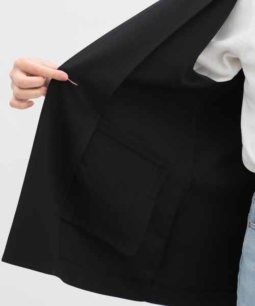 Honeys（ハニーズ）の「カラーレスジレ（ベスト・レディース・ネイビー/ベージュ/ライトベージュ/ブラック・S/M/L/LL）」の13枚目の写真