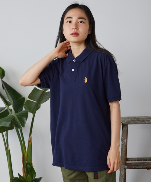 U.S. POLO ASSN.(ユーエスポロアッスン)の「U.S. POLO ASSN./ユーエスポロアッスン 鹿の子半袖ポロシャツ(ポロシャツ・メンズ・ブラック/ダークグリーン/ネイビー/オフホワイト・LL/S/M/L)」の4枚目の写真