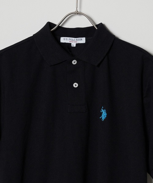 U.S. POLO ASSN.(ユーエスポロアッスン)の「U.S. POLO ASSN./ユーエスポロアッスン 鹿の子半袖ポロシャツ(ポロシャツ・メンズ・ブラック/ダークグリーン/ネイビー/オフホワイト・LL/S/M/L)」の5枚目の写真