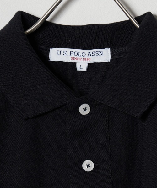 U.S. POLO ASSN.(ユーエスポロアッスン)の「U.S. POLO ASSN./ユーエスポロアッスン 鹿の子半袖ポロシャツ(ポロシャツ・メンズ・ブラック/ダークグリーン/ネイビー/オフホワイト・LL/S/M/L)」の6枚目の写真