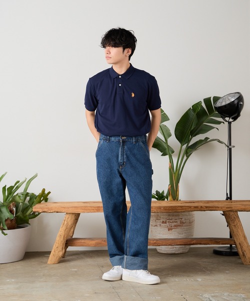 U.S. POLO ASSN.(ユーエスポロアッスン)の「U.S. POLO ASSN./ユーエスポロアッスン 鹿の子半袖ポロシャツ(ポロシャツ・メンズ・ブラック/ダークグリーン/ネイビー/オフホワイト・LL/S/M/L)」の19枚目の写真