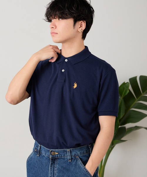 U.S. POLO ASSN.(ユーエスポロアッスン)の「U.S. POLO ASSN./ユーエスポロアッスン 鹿の子半袖ポロシャツ(ポロシャツ・メンズ・ブラック/ダークグリーン/ネイビー/オフホワイト・LL/S/M/L)」の18枚目の写真