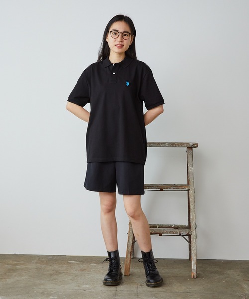 U.S. POLO ASSN.(ユーエスポロアッスン)の「U.S. POLO ASSN./ユーエスポロアッスン 鹿の子半袖ポロシャツ(ポロシャツ・メンズ・ブラック/ダークグリーン/ネイビー/オフホワイト・LL/S/M/L)」の12枚目の写真