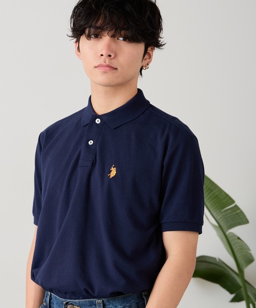 U.S. POLO ASSN.(ユーエスポロアッスン)の「U.S. POLO ASSN./ユーエスポロアッスン 鹿の子半袖ポロシャツ(ポロシャツ・メンズ・ブラック/ダークグリーン/ネイビー/オフホワイト・LL/S/M/L)」の17枚目の写真