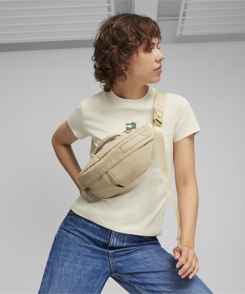 PUMA(プーマ)の「PUMA プーマ ユニセックス プーマ BL クロスボディ バック 2L(ボディバッグ/ウエストポーチ・メンズ・グレー/ブラック/ライトグリーン/Beige/ライトパープル/ブラウン・フリー)」の4枚目の写真
