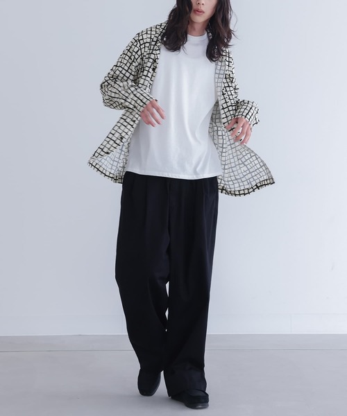 n'OrLABEL（ノアールレーベル）の「『格子柄シャツ』（シャツ/ブラウス・メンズ・オフホワイト/ブラック・M/L）」の14枚目の写真