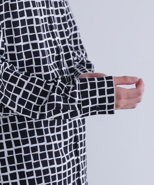 n'OrLABEL（ノアールレーベル）の「『格子柄シャツ』（シャツ/ブラウス・メンズ・オフホワイト/ブラック・M/L）」の21枚目の写真