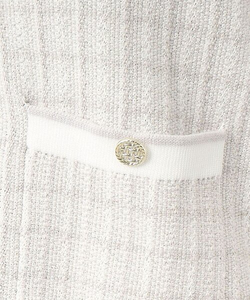 index（インデックス）の「◆カラーツイードニットカーディガン【洗濯機洗い可】（カーディガン/ボレロ・レディース・パープル系1/ブラック系1/ホワイト系4・42/40/38/36）」の12枚目の写真