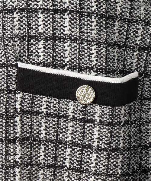 index（インデックス）の「◆カラーツイードニットカーディガン【洗濯機洗い可】（カーディガン/ボレロ・レディース・パープル系1/ブラック系1/ホワイト系4・42/40/38/36）」の6枚目の写真