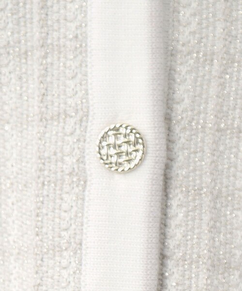 index（インデックス）の「◆カラーツイードニットカーディガン【洗濯機洗い可】（カーディガン/ボレロ・レディース・パープル系1/ブラック系1/ホワイト系4・42/40/38/36）」の16枚目の写真