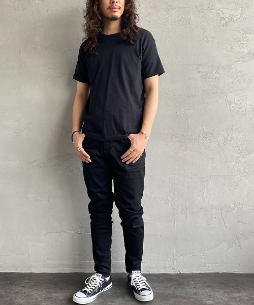 HANES（ヘインズ）の「[HANES/ヘインズ] 2P ジャパンフィット クルーネックTシャツ(アソート)（Tシャツ/カットソー・レディース・ホワイト×ブラック・S/M/L/XL）」の7枚目の写真