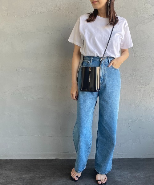 HANES（ヘインズ）の「[HANES/ヘインズ] 2P ジャパンフィット クルーネックTシャツ(アソート)（Tシャツ/カットソー・レディース・ホワイト×ブラック・S/M/L/XL）」の20枚目の写真